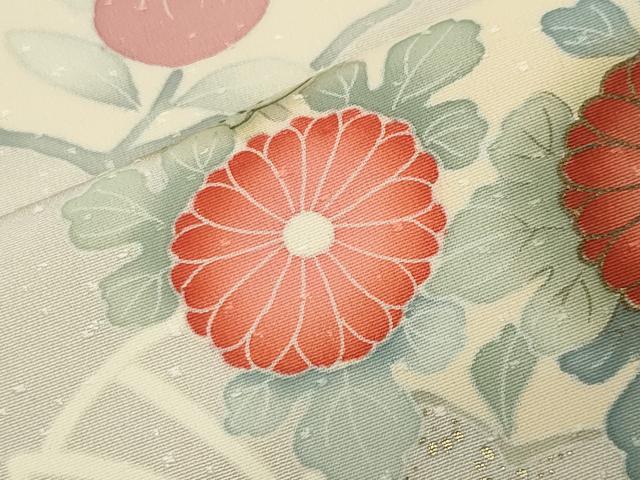 平和屋着物●創業460年・千總 訪問着 花丸文 金彩 松坂屋扱い 正絹 逸品 CABD9234gh
