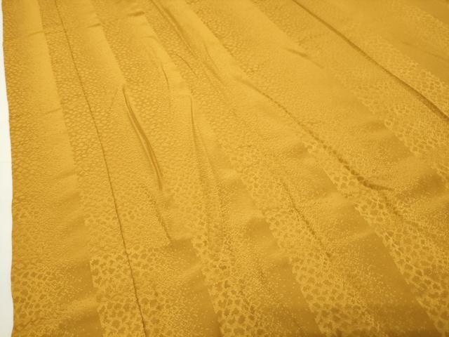 平和屋着物●中国三大刺繍 蘇州刺繍 長襦袢 無双仕立て 縞地紋 櫨染色 半衿刺繍 正絹 逸品 CABD9257gh