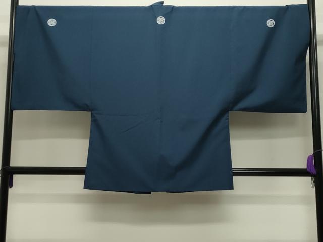 平和屋着物●男性 色紋付 羽織・長襦袢セット 褐返色 洗える着物 CABD9277gh