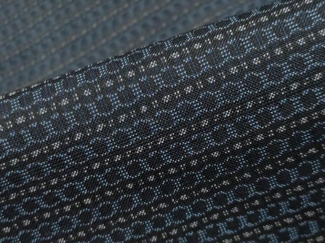 平和屋着物●男性 本場大島紬 アンサンブル 幾何学文様 正絹 逸品 CABD9296gh