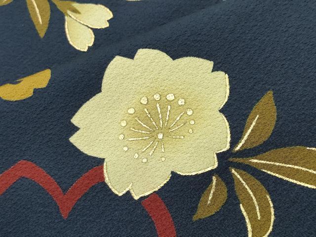 平和屋着物●豪華振袖 舞桜文 金彩 正絹 逸品 CABD9317gh