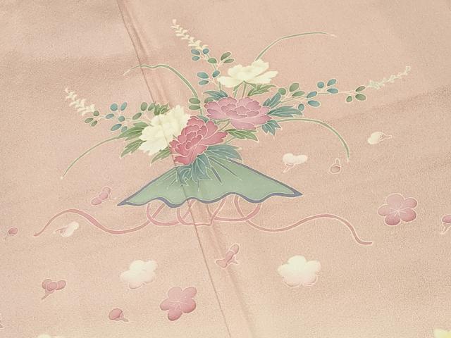 平和屋着物●本加賀友禅作家 沢飯芳雄 訪問着 花笠 暈し染め 正絹 逸品 CABD9339gh