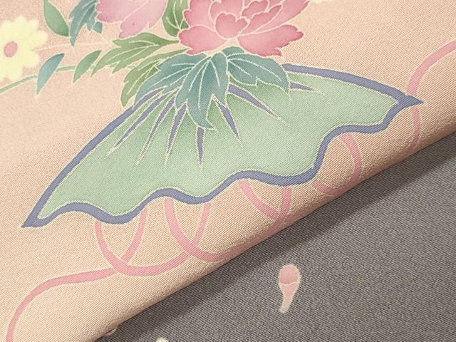 平和屋着物●本加賀友禅作家 沢飯芳雄 訪問着 花笠 暈し染め 正絹 逸品 CABD9339gh