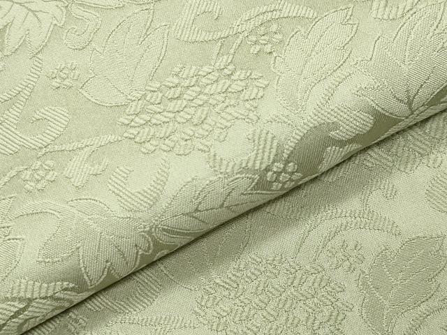 平和屋着物●上質な色無地 花唐草地紋 裏葉柳色 正絹 逸品 CABD9355gh