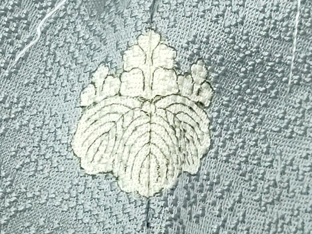 平和屋着物●上質な色無地 花唐草地紋 秘色色 正絹 逸品 未使用 CABD9357gh