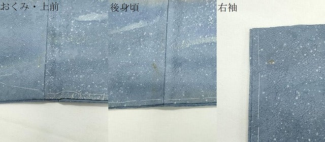 平和屋着物●京友禅作家 黒島敏 訪問着 吹き寄せ文 暈し染め 金彩 正絹 逸品 未使用 CABD9365gh