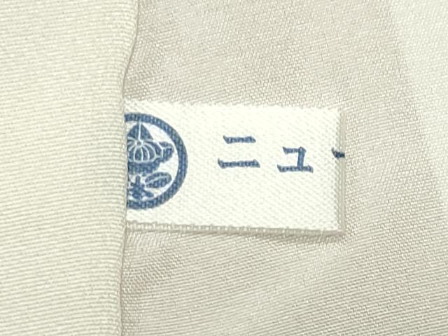 平和屋着物●上質な小紋 色紙銀杏花文 金彩 ロング丈 正絹 逸品 未使用 CABD9374gh