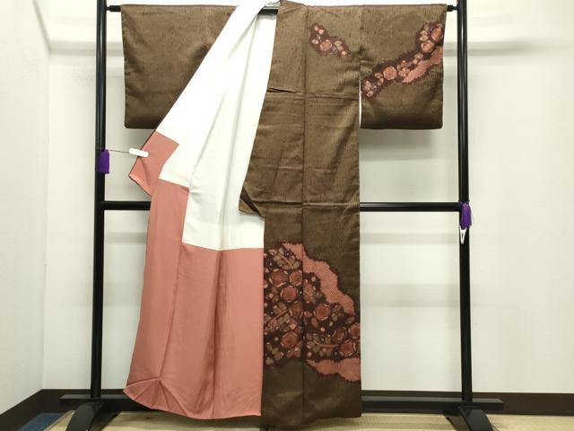 平和屋着物●訪問着 辻が花 杢目絞り 正絹 逸品 CABD9390gh