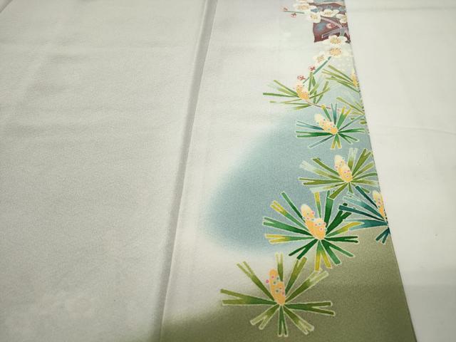 平和屋着物●本加賀友禅作家 前川哲 色留袖 飛鳥松梅文 暈し染め 正絹 逸品 CABD9404gh