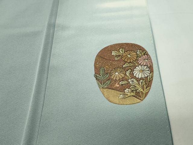 平和屋着物●越後染印傳 根津青宗 色留袖 器物文 暈し染め 金銀彩 正絹 逸品 CABD9405gh