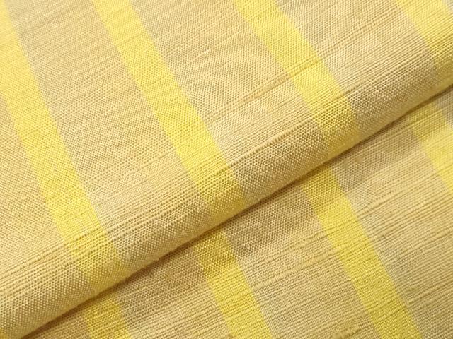 平和屋着物●上質な紬 縞 正絹 逸品 CABD9419gh