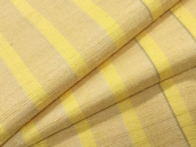 平和屋着物●上質な紬 縞 正絹 逸品 CABD9419gh