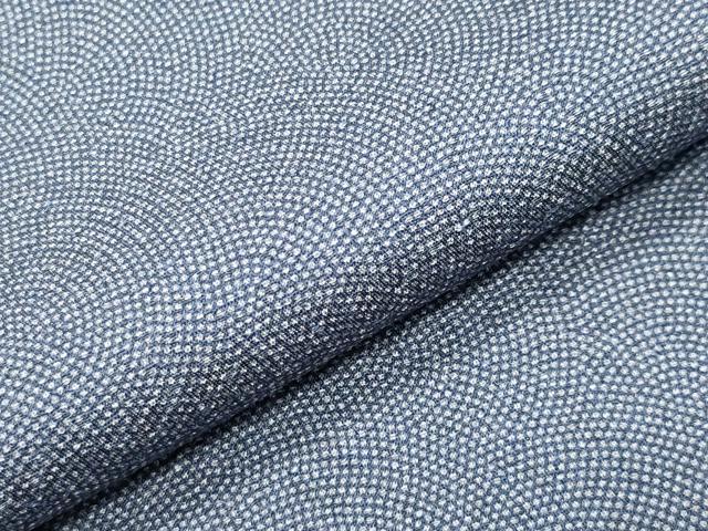 平和屋着物●伝統工芸師 服部光擴 江戸小紋 鮫小紋柄 正絹 逸品 未使用 CABD9421gh
