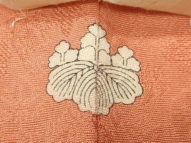 平和屋着物●上質な色無地 草花地紋 黄丹色 やまと誂製 正絹 逸品 未使用 CABD9426gh