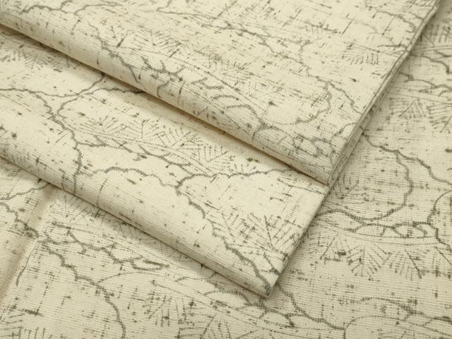 平和屋着物●上質な小紋 紬地 松 正絹 逸品 CABD9429gh