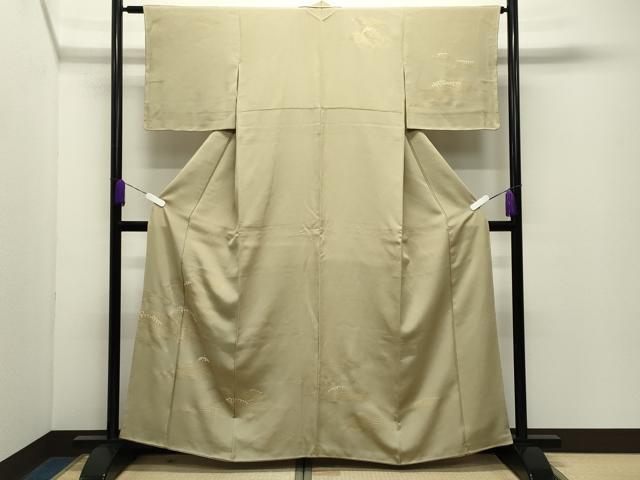 平和屋着物●訪問着 刺繍 立波文 金彩 正絹 逸品 CABD9468gh