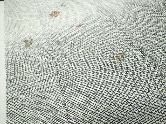 平和屋着物●豪華色留袖 総絞り 刺繍 菱貝桶花文 暈し染め 金糸 ロング丈 正絹 逸品 未使用 CABD9475gh