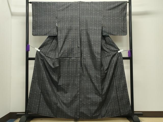 平和屋着物●本場大島紬 吉祥文 正絹 逸品 CABD9489gh