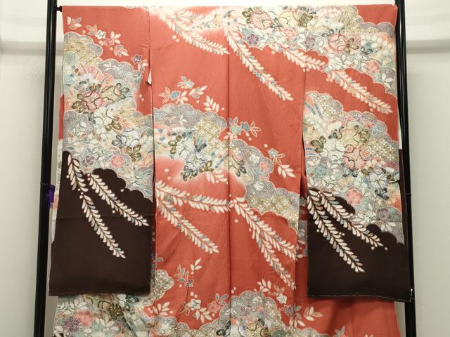 平和屋着物●豪華振袖 辻が花 絞り 金彩 上代45万 仮絵羽 逸品 未使用 CABD9510gh
