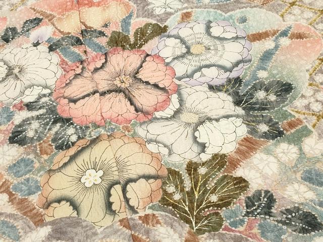 平和屋着物●豪華振袖 辻が花 絞り 金彩 上代45万 仮絵羽 逸品 未使用 CABD9510gh