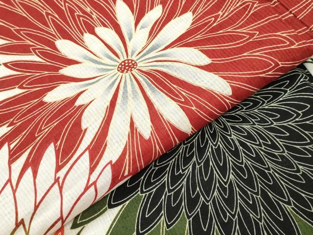 平和屋着物∴夏物 浴衣 中村里砂 花尽し 綿麻 逸品 CABD9539gh