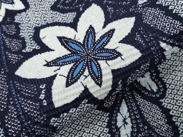 平和屋着物∴夏物 浴衣 楓文 綿 逸品 未使用 CABD9578gh