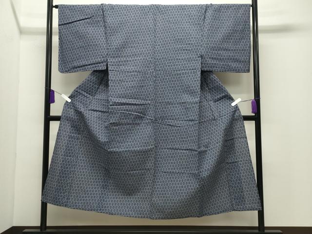 平和屋着物∴夏物 男性 浴衣 亀甲文 綿 逸品 CABD9592gh