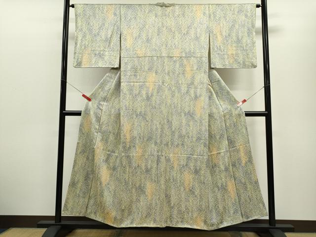 平和屋着物■上質な小紋 草木文 正絹 逸品 CABD9636ze