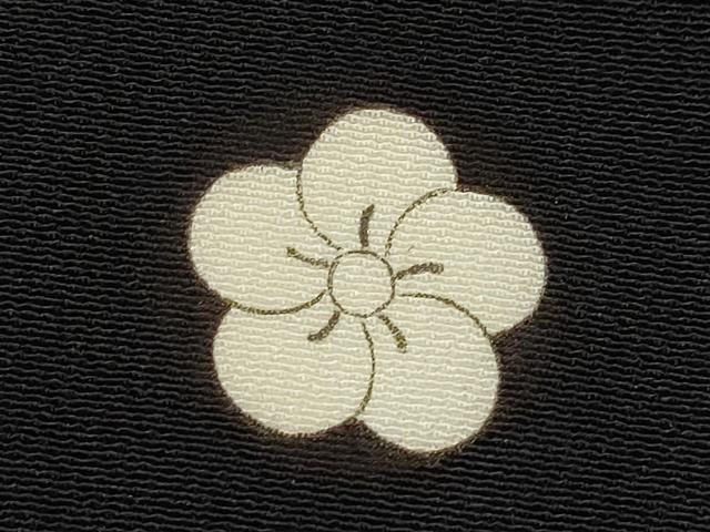 平和屋着物■豪華黒留袖 扇面几帳飛鶴花文 暈し染め 金彩 正絹 逸品 CABD9655ze
