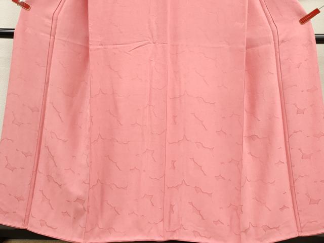 平和屋着物■無地絵羽訪問着 枝梅地紋 鴇色 正絹 逸品 CABD9821ze