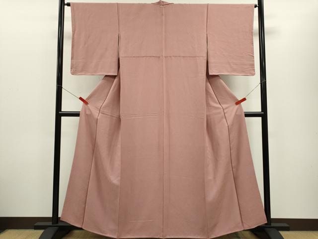 平和屋着物■上質な色無地 吉祥地紋 鴇浅葱色 正絹 逸品 CABD9859ze