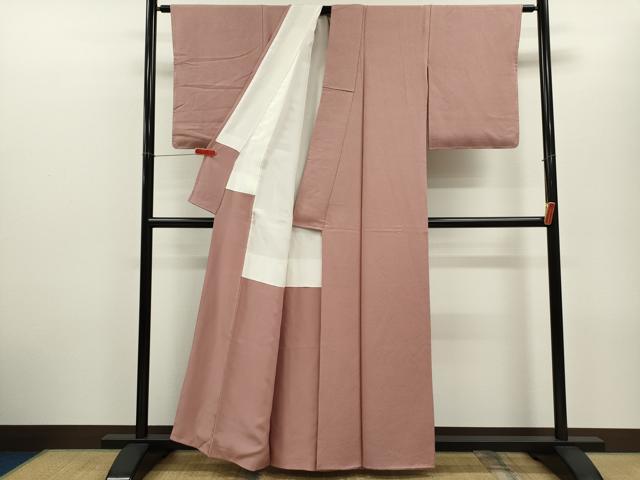平和屋着物■上質な色無地 吉祥地紋 鴇浅葱色 正絹 逸品 CABD9859ze