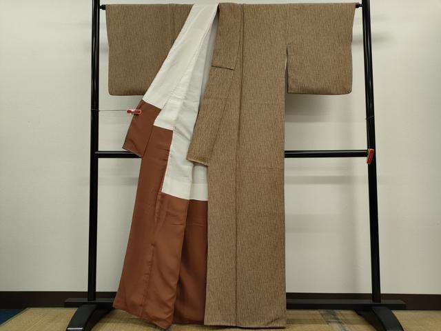 平和屋着物■上質な小紋 吉祥文 正絹 逸品 CABD9871ze