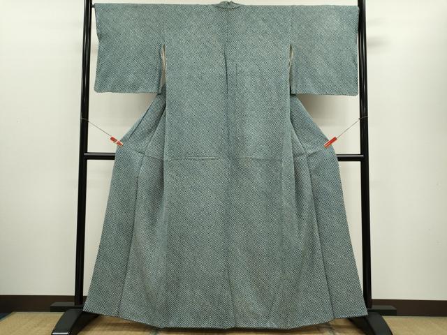 平和屋着物■大変加工の良い総絞り小紋 正絹 逸品 CABD9886ze