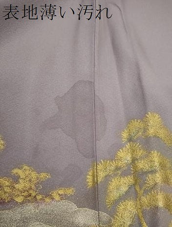 平和屋着物■訪問着 風景文 暈し染め 金銀彩 正絹 逸品 CABD9958ze