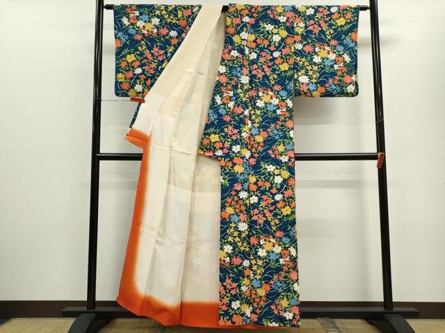 平和屋着物■訪問着 草花文 正絹 逸品 CABD9981ze