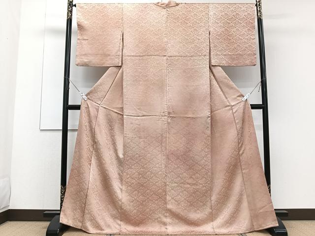 平和屋着物■上質な小紋 花青海波 暈し染め 正絹 逸品 CABE0438xi