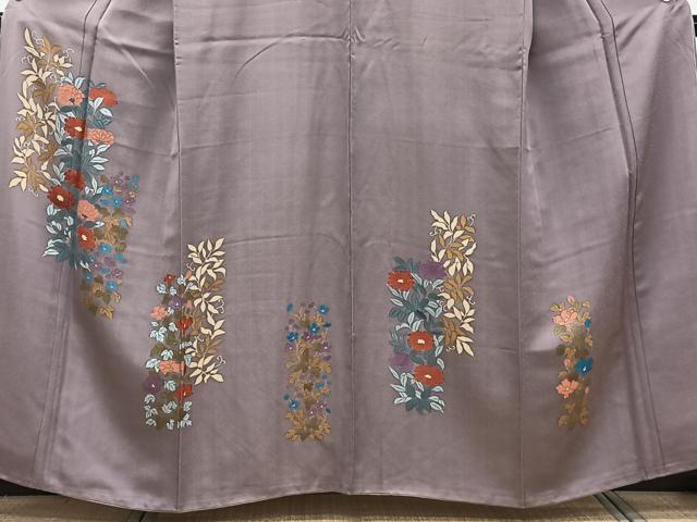 平和屋着物■訪問着 草花文 正絹 逸品 CABE0447xi