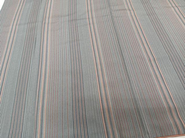 平和屋着物■上質な小紋 縞 正絹 逸品 CABE0587xi