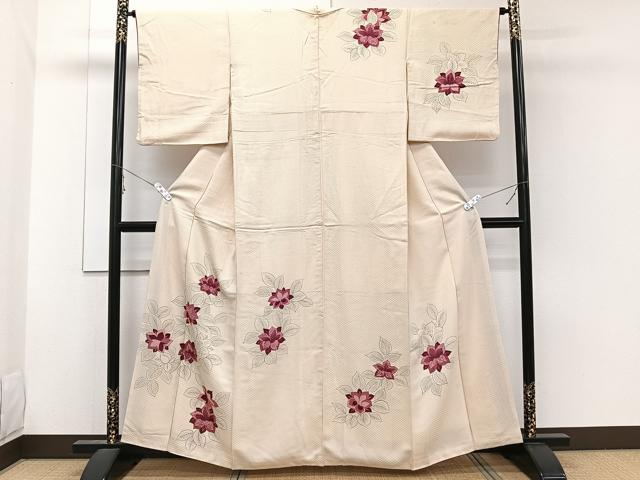 平和屋着物■訪問着 草花文 正絹 逸品 CABE0597xi