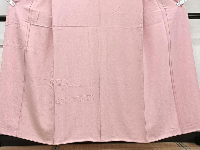 平和屋着物■無地絵訪問着 降臨舞花地紋 石竹色 正絹 逸品 CABE0617xi