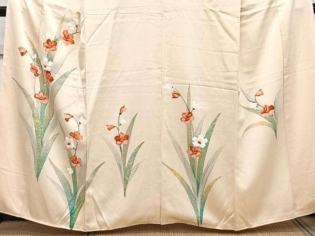 平和屋着物■訪問着 草花文 正絹 逸品 CABE0621xi