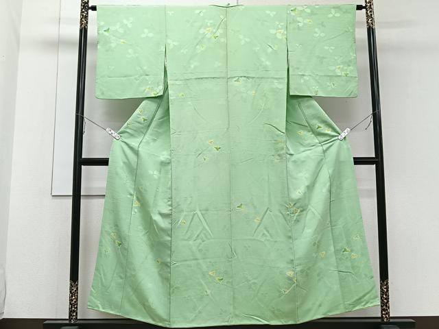 平和屋着物■上質な小紋 舞葉文 正絹 逸品 CABE0645xi