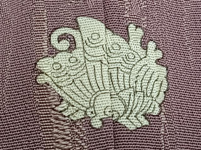 平和屋着物■上質な小紋 杢目地紋 正絹 逸品 CABE0655xi