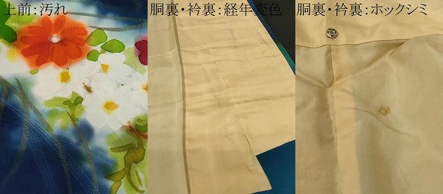 平和屋着物■訪問着 枝花文 暈し染め 正絹 逸品 CABE1612ev