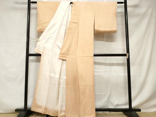 平和屋着物■上質な小紋 青海波地紋 霞文 正絹 逸品 CABE1644ev