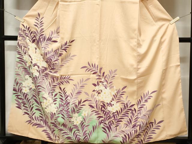 平和屋着物■訪問着 駒刺繍 枝花文 暈し染め 三越扱い 正絹 逸品 CABE1868ev