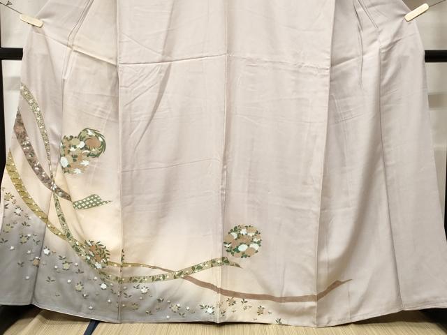 平和屋着物■訪問着 鬘帯花丸文 暈し染め 金銀彩 正絹 逸品 CABE1976ev