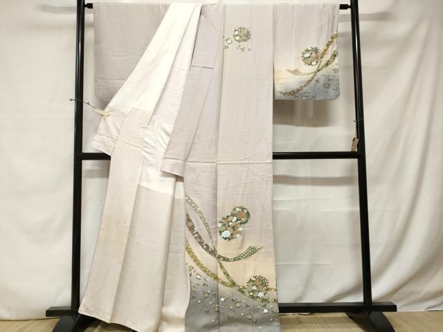 平和屋着物■訪問着 鬘帯花丸文 暈し染め 金銀彩 正絹 逸品 CABE1976ev