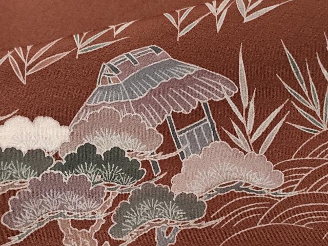 平和屋着物■豪華色留袖 白鷺 御所解文 正絹 逸品 CABE1980ev